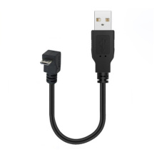 USB A a B Cable de carga angulada